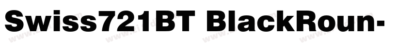 Swiss721BT BlackRoun字体转换